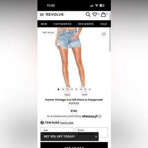 AGOLDE size 25 denim jeans